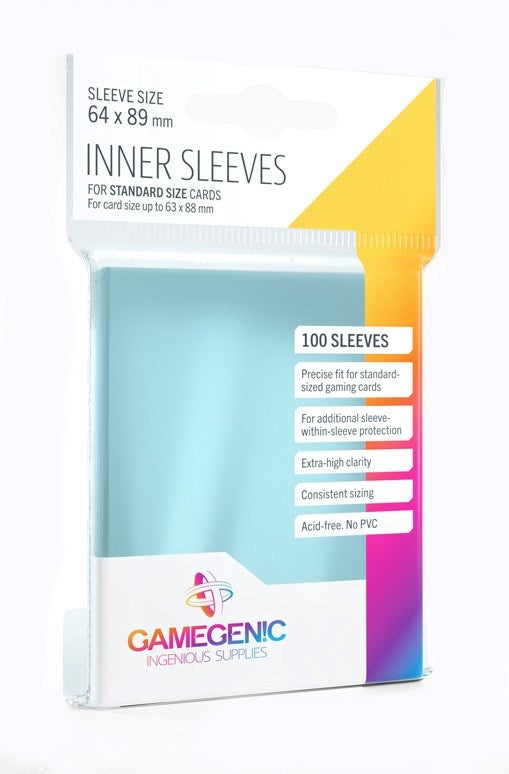 Image for GameGenic Inner Sleeves - Clear (100-Pack) - Card Sleeves