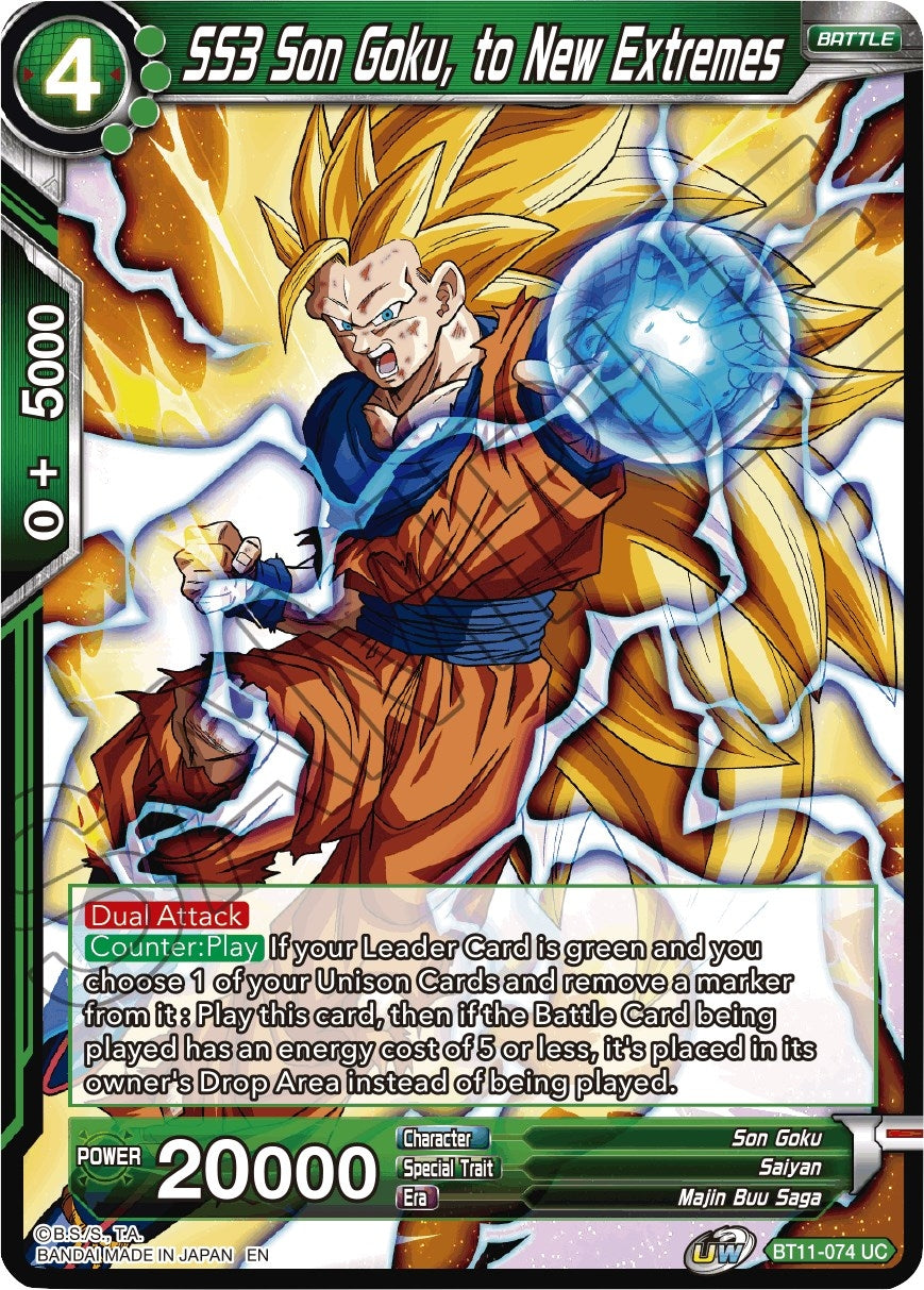 SS3 Son Goku, to New Extremes (BT11-074) (DBS-B11)