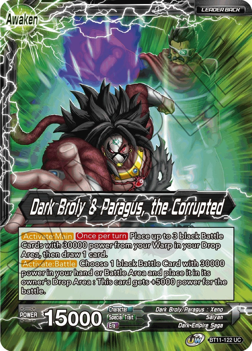 Dark Broly & Paragus // Dark Broly & Paragus, the Corrupted (BT11-122) (DBS-B11)