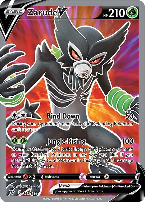 Zarude V (Full Art) (167/185) (SWSH04)