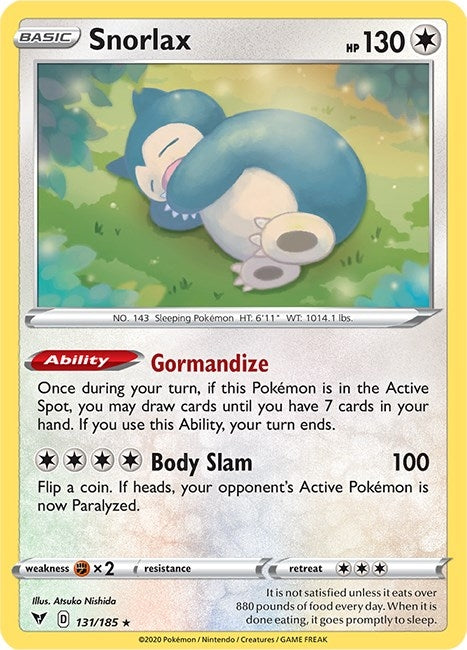 Snorlax (131/185) (SWSH04)