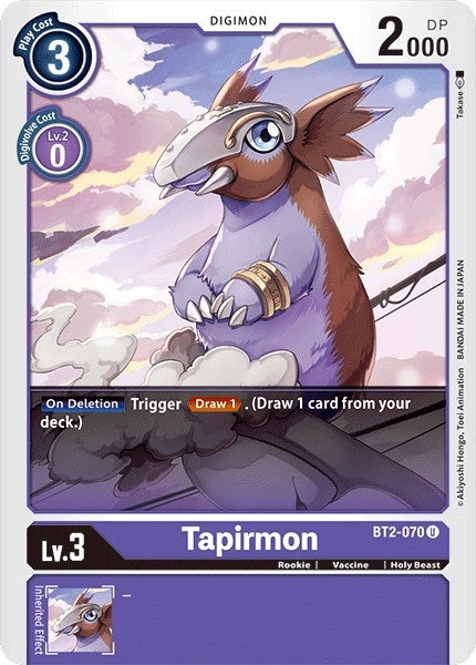 Tapirmon (BT2-070 U) (BT01-03A)