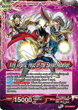 King Vegeta // King Vegeta, Head of the Saiyan Rebellion (BT13-002) (DBS-B13)