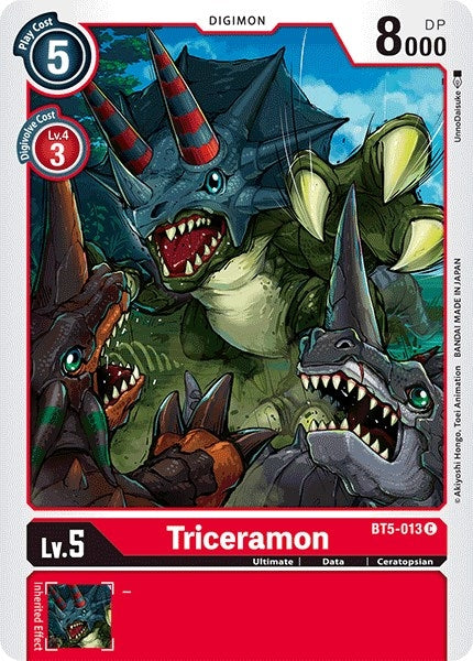 Triceramon (BT5-013 C) (BT-05)