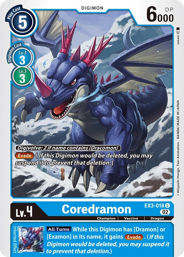 Coredramon - EX3-018 (EX3-018 U) (EX-03)