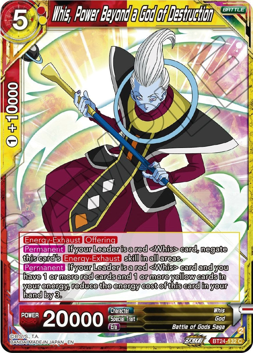 Whis, Power Beyond a God of Destruction (BT24-132) (BT24)