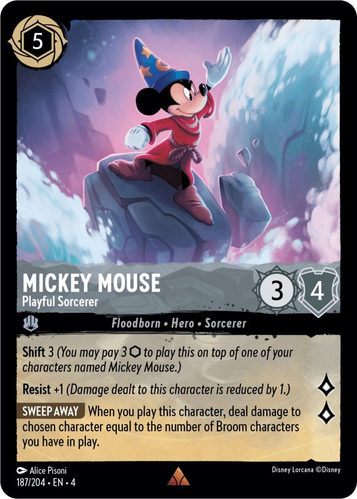 Mickey Mouse - Playful Sorcerer (187/204) (4)
