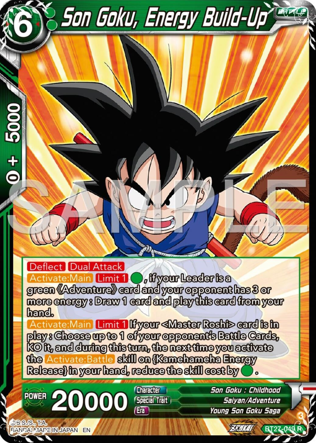 Son Goku, Energy Build-Up (BT27-049) (BT27)