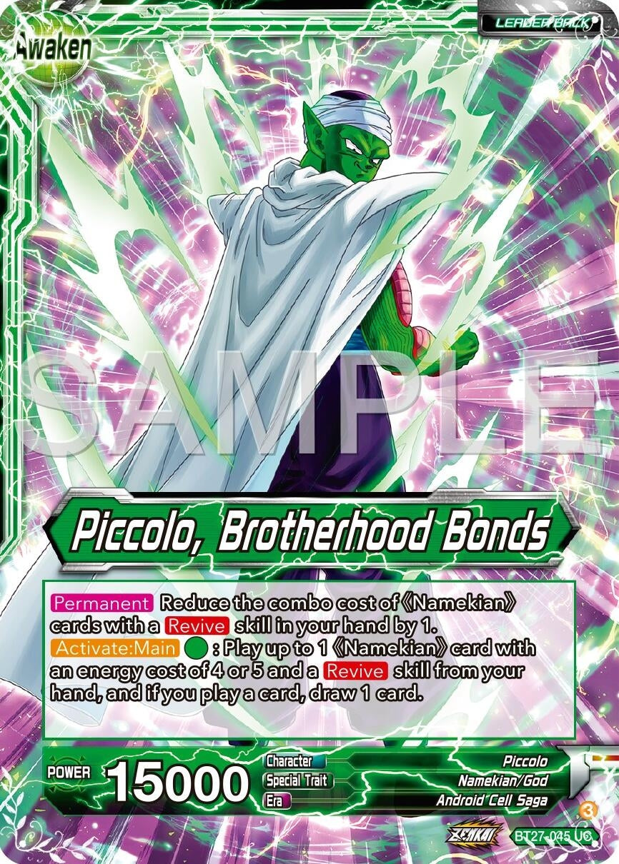 Piccolo // Piccolo, Brotherhood Bonds (BT27-045) (BT27)