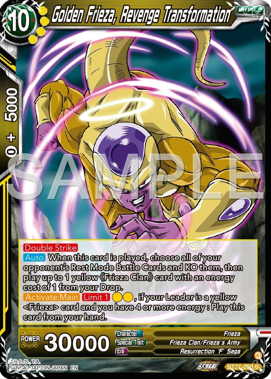 Golden Frieza, Revenge Transformation (BT27-090) (BT27)
