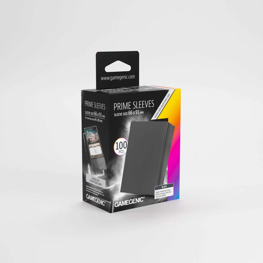 UNIT Gamegenic Matte Prime Sleeves Black 66x91 (100 ct.)