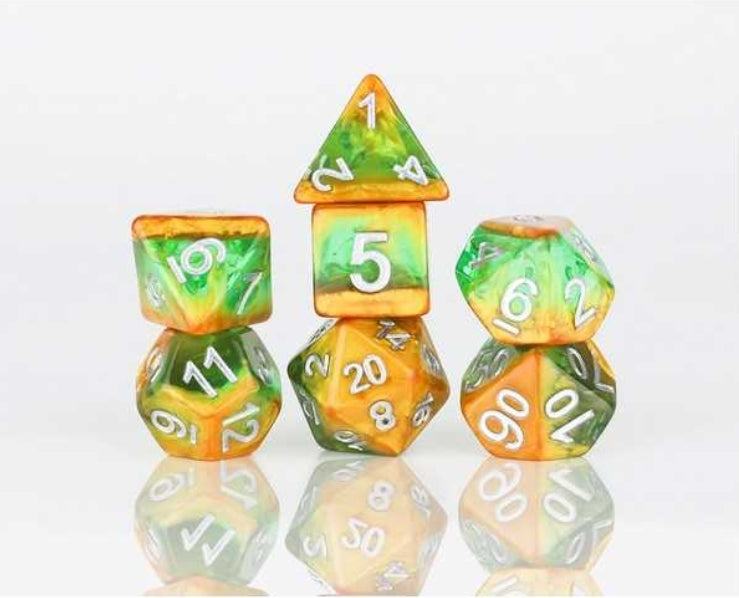 Sirius Dice: Rainforest Polyhedral Dice Set