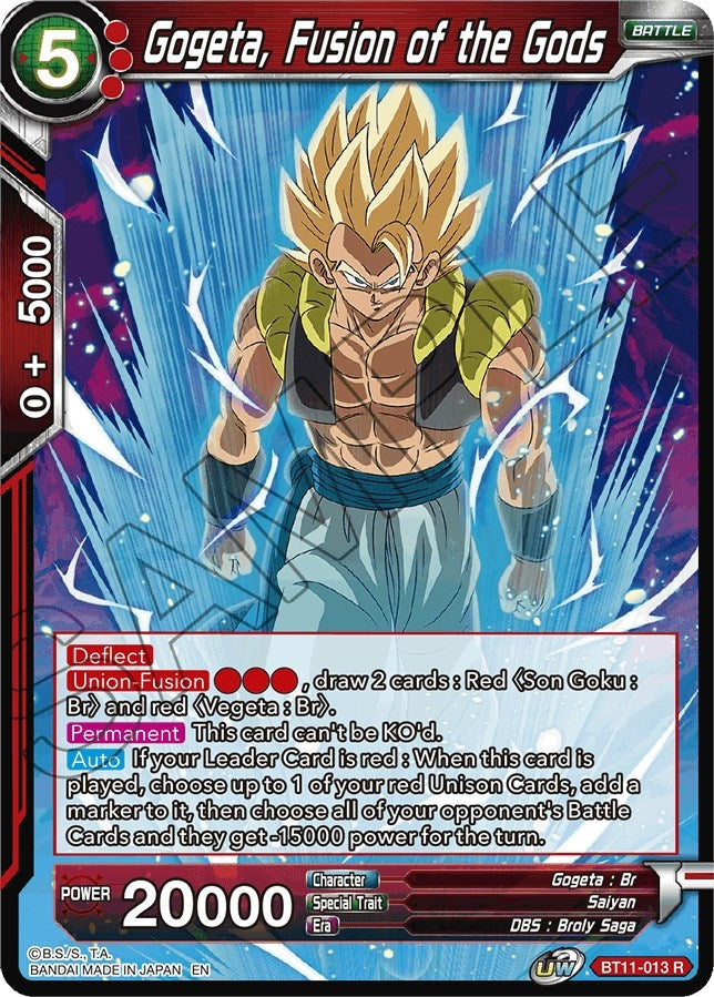 Gogeta, Fusion of the Gods (BT11-013) (DBS-B11)