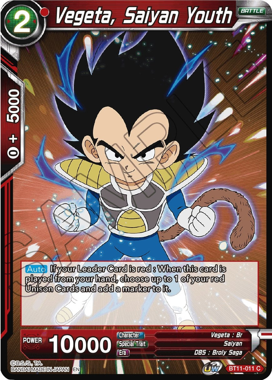 Vegeta, Saiyan Youth (BT11-011) (DBS-B11)