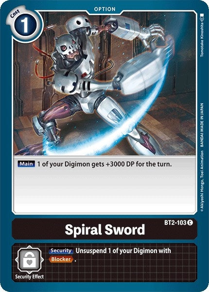 Spiral Sword (BT2-103 C) (BT01-03A)