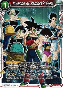 Invasion of Bardock's Crew (BT13-027) (DBS-B13)