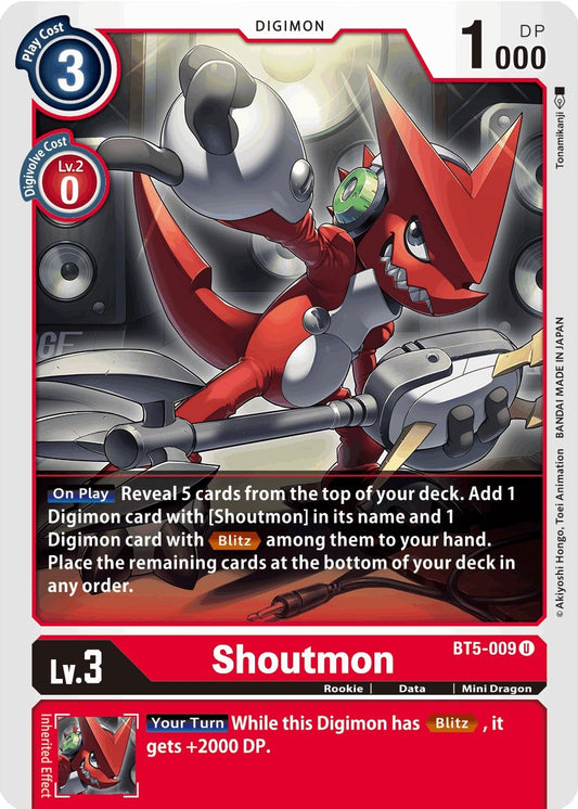 Shoutmon (BT5-009 U) (BT-05)