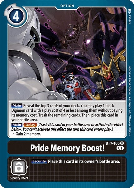 Pride Memory Boost! (BT7-105 U) (BT-07)