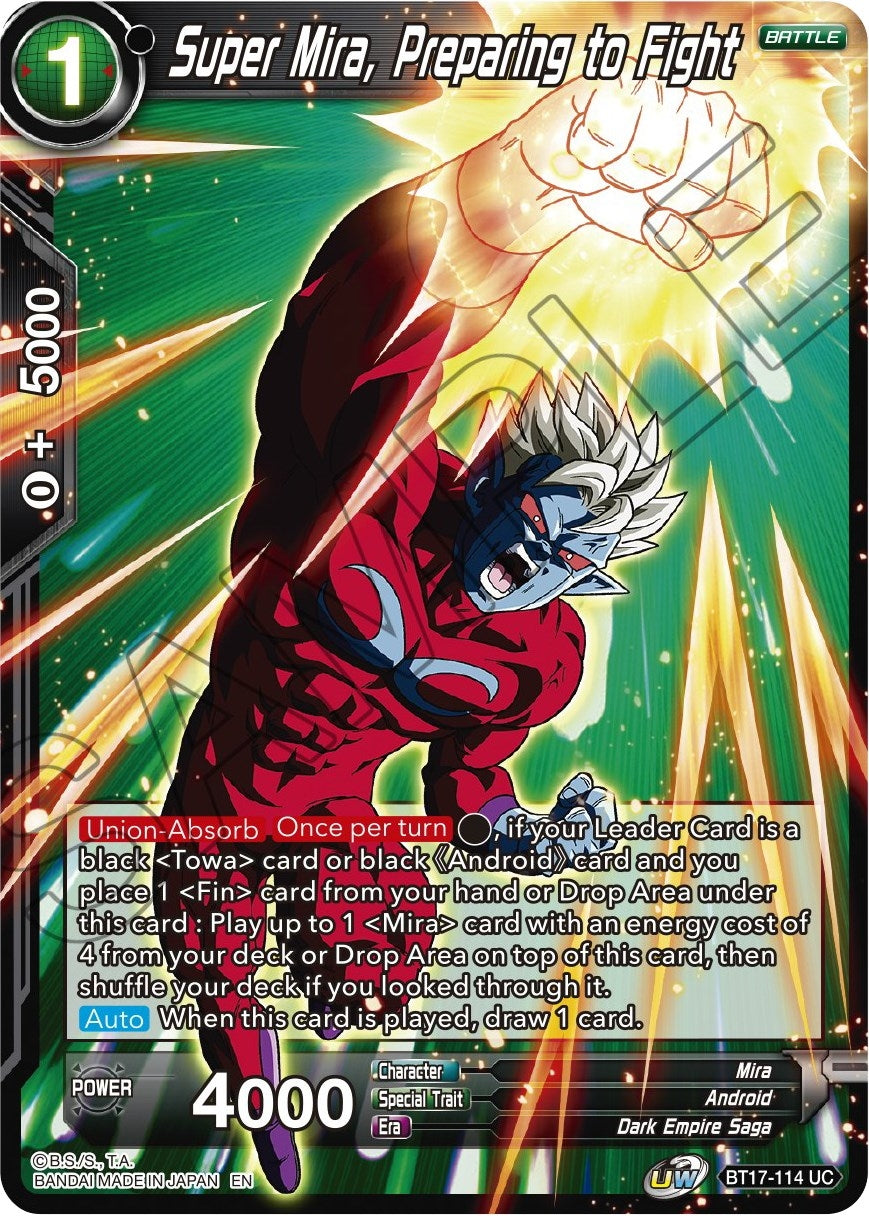 Super Mira, Preparing to Fight (BT17-114) (DBS-B17)