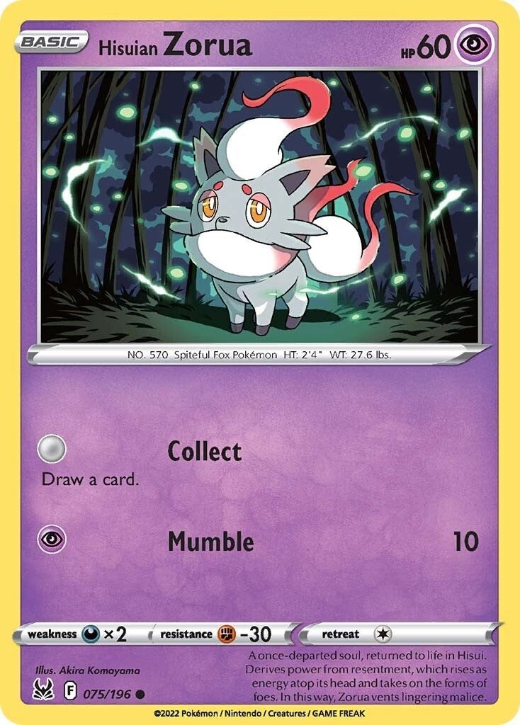 Hisuian Zorua (075/196) (SWSH11)