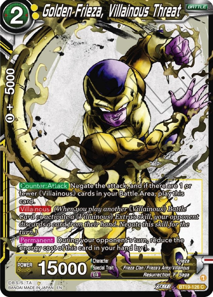 Golden Frieza, Villainous Threat (BT19-126) (DBS-B19)