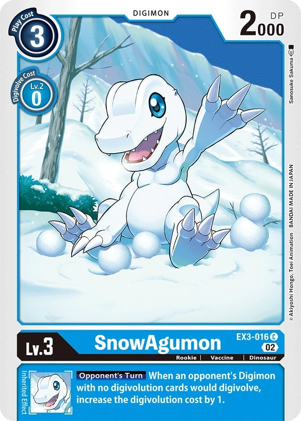 SnowAgumon (EX3-016 C) (EX-03)