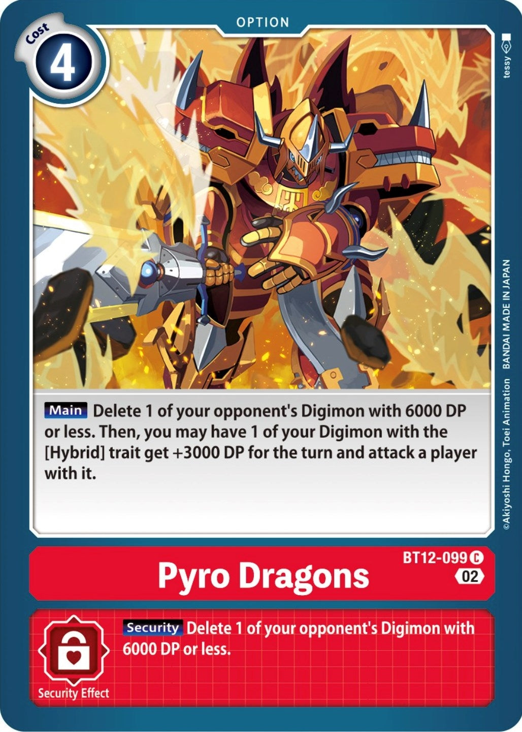 Pyro Dragons (BT12-099 C) (BT-12)
