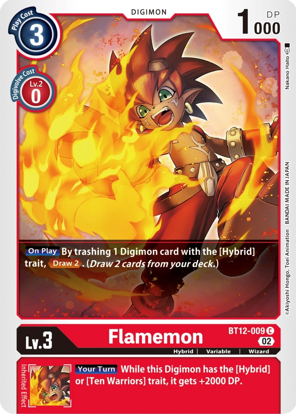 Flamemon (BT12-009 C) (BT-12)