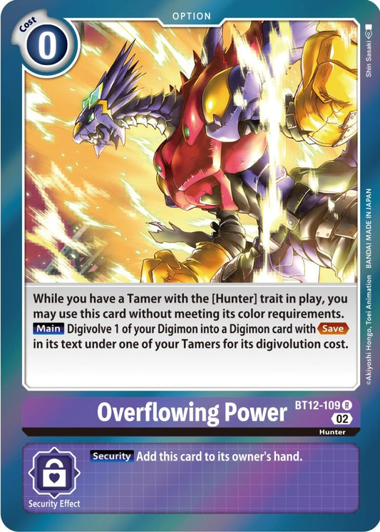 Overflowing Power (BT12-109 R) (BT-12)