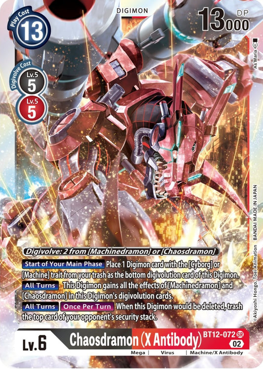 Chaosdramon (X Antibody) (BT12-072 SR) (BT12)