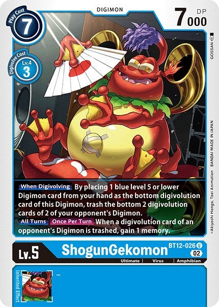 ShogunGekomon (BT12-026 U) (BT-12)