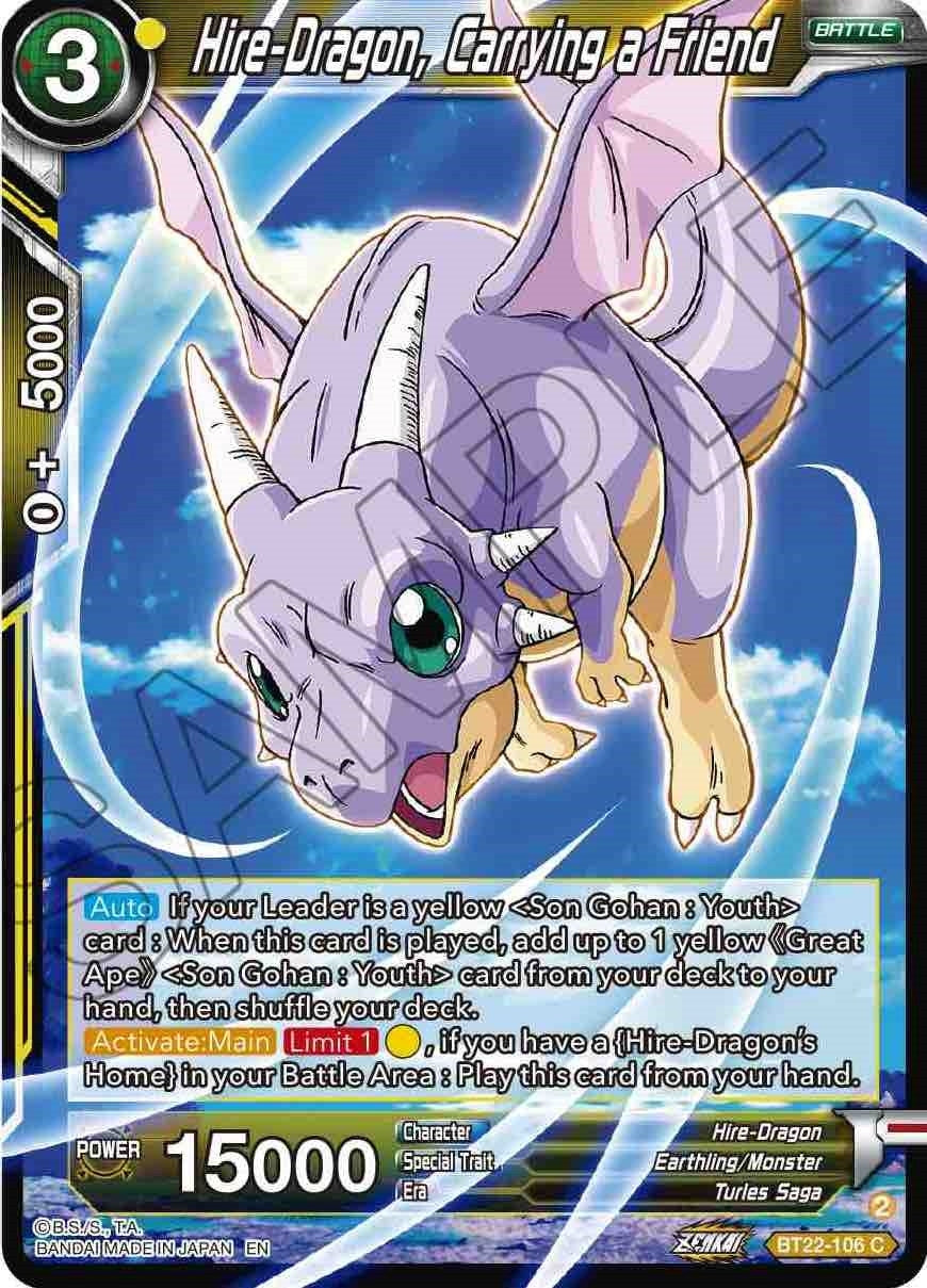 Hire-Dragon, Carrying a Friend (BT22-106) (BT22)