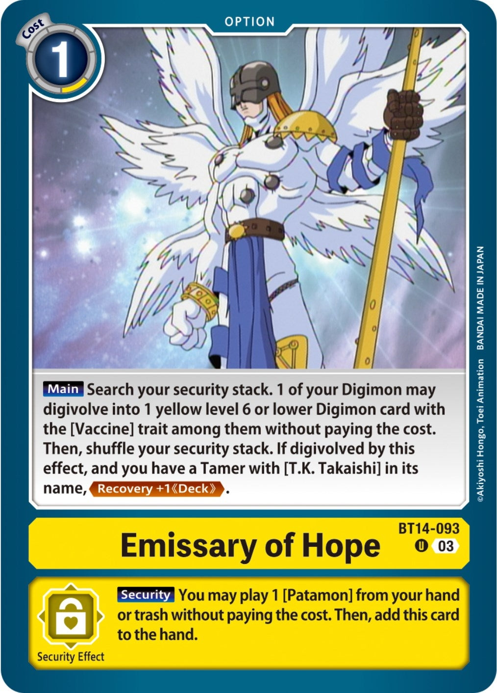 Emissary of Hope (BT14-093 U) (BT14)