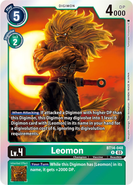 Leomon (BT14-048 R) (BT-14)