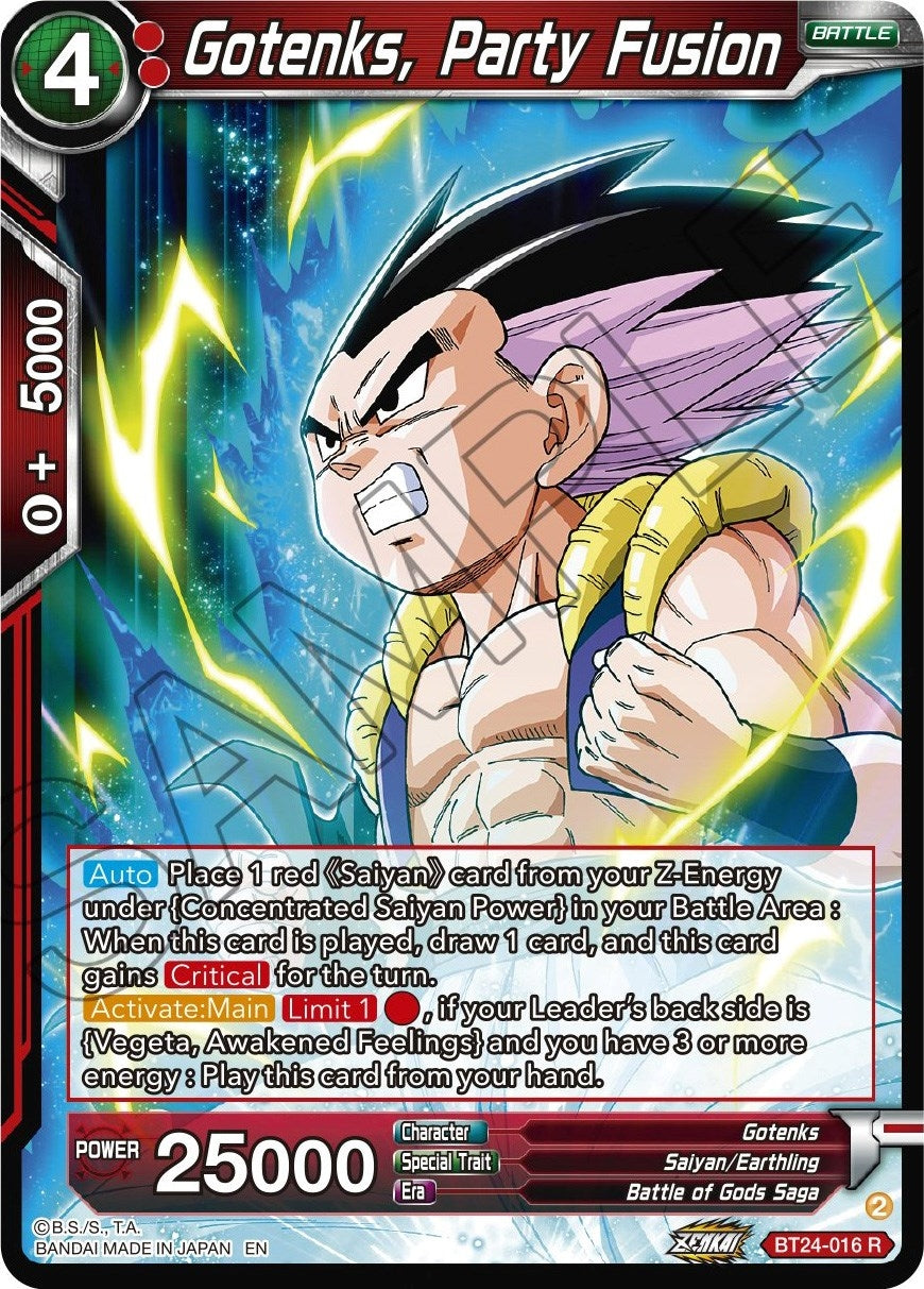 Gotenks, Party Fusion (BT24-016) (BT24)