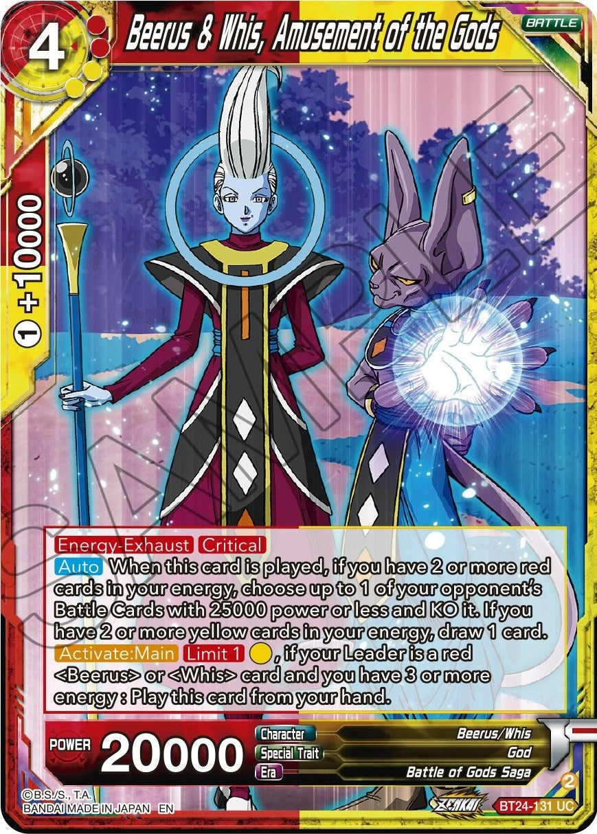 Beerus & Whis, Amusement of the Gods (BT24-131) (BT24)