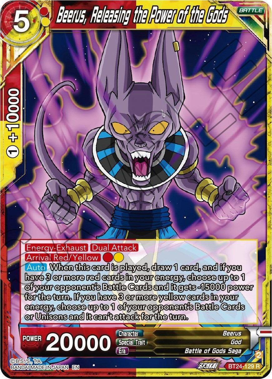 Beerus, Releasing the Power of the Gods (BT24-129) (BT24)