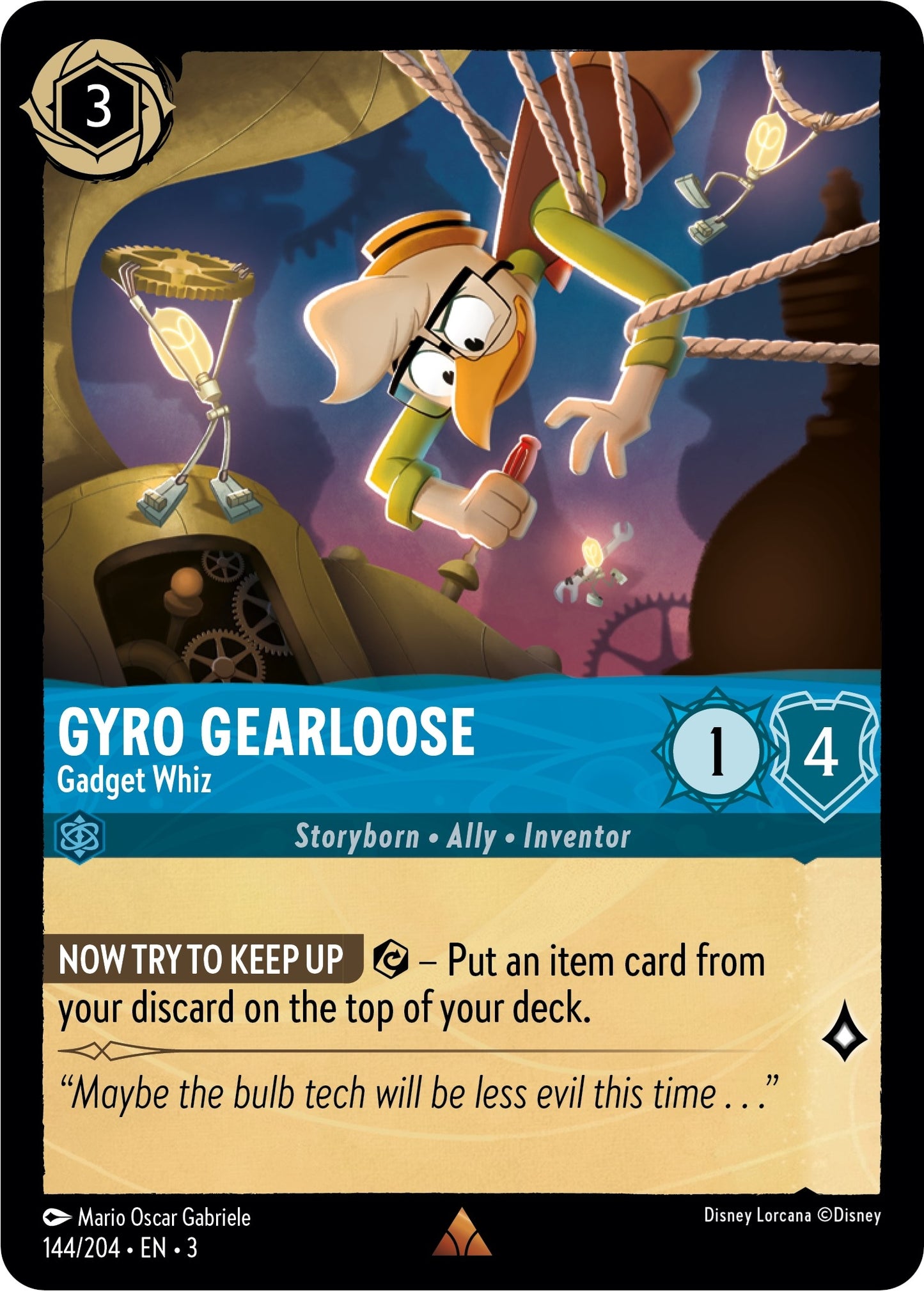 Gyro Gearloose - Gadget Whiz (144/204) (3)