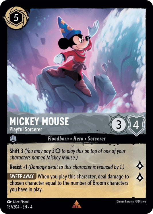 Mickey Mouse - Playful Sorcerer (187/204) (4)