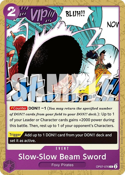 Slow-Slow Beam Sword (OP07-076) (OP07)