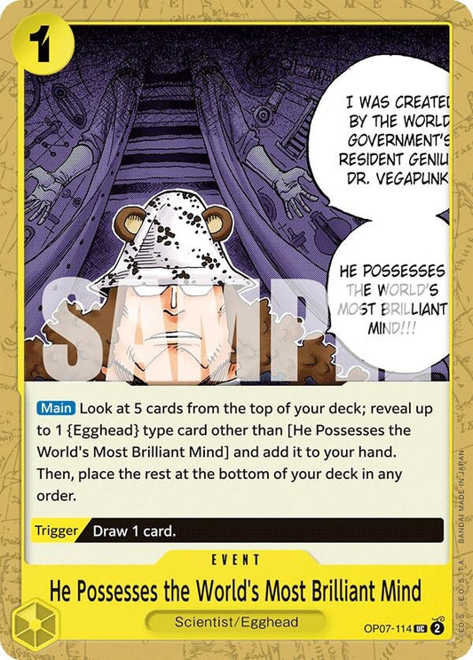 He Possesses the World's Most Brilliant Mind (OP07-114) (OP07)