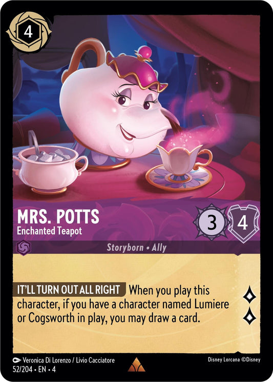 Mrs. Potts - Enchanted Teapot (52/204) (4)