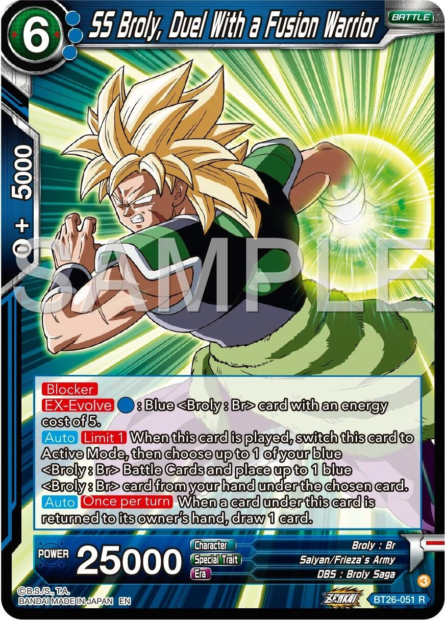 SS Broly, Duel With a Fusion Warrior (BT26-051) (BT26)