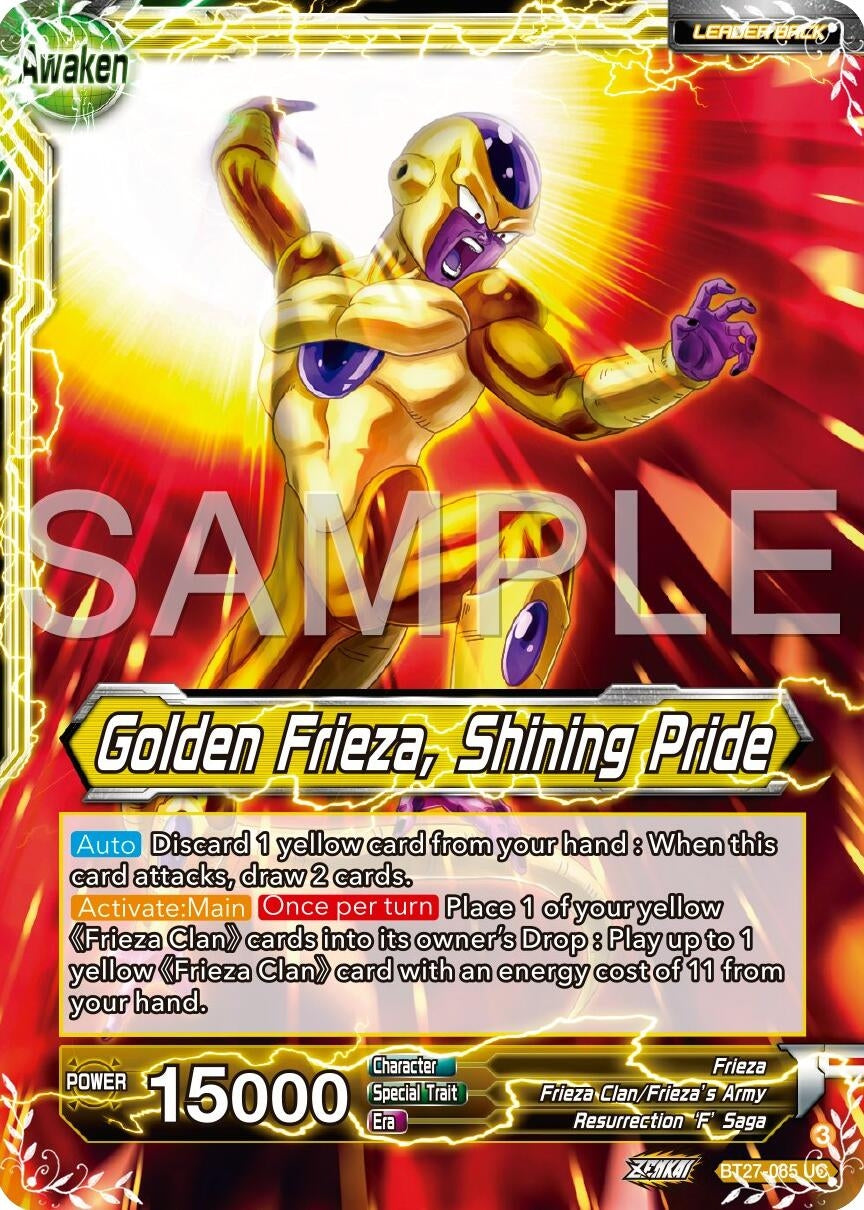 Frieza // Golden Frieza, Shining Pride (BT27-065) (BT27)