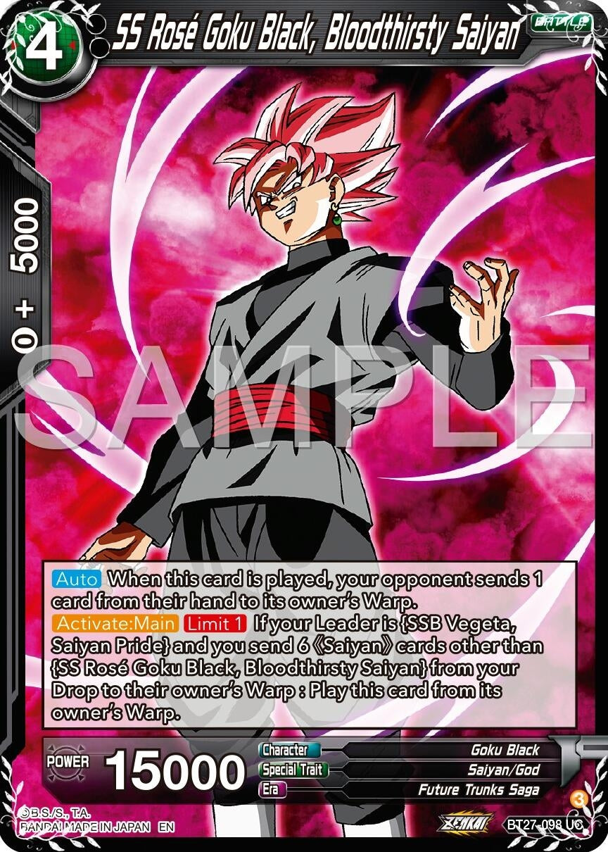 SS Rose Goku Black, Bloodthisty Saiyan (BT27-098) (BT27)