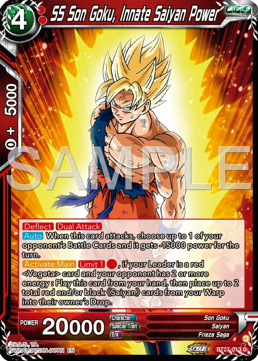 SS Son Goku, Innate Saiyan Power (BT27-013) (BT27)