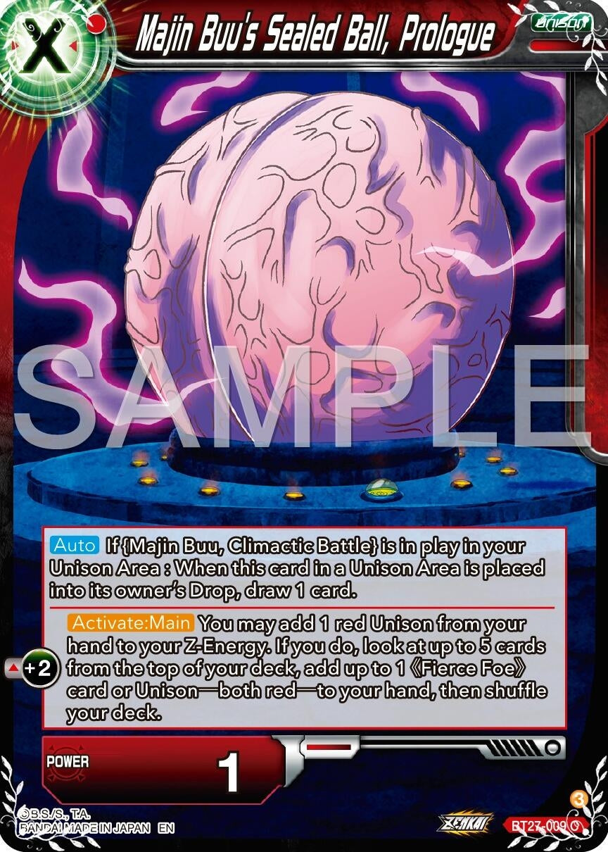Majin Buu's Sealed Ball, Prologue (BT27-009) (BT27)