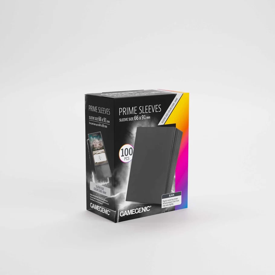 UNIT Gamegenic Matte Prime Sleeves Black 66x91 (100 ct.)