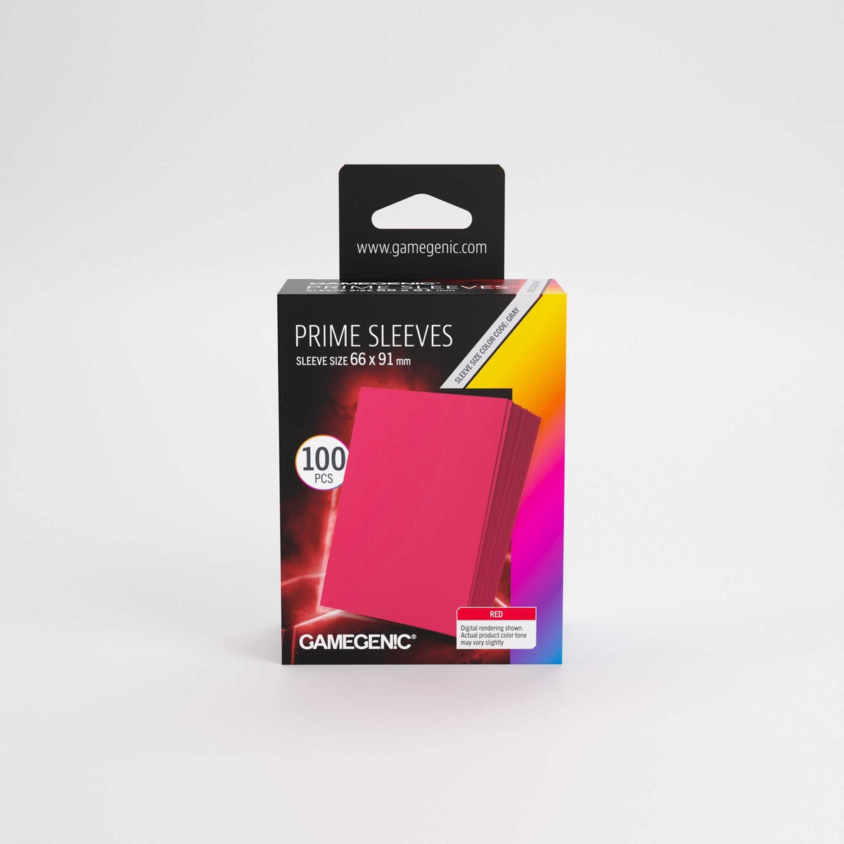 UNIT Gamegenic Prime Sleeves Red 66x91 (100 ct.)