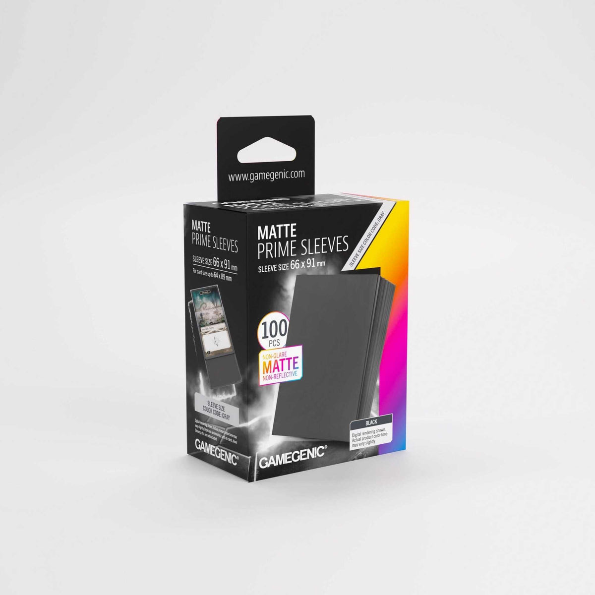 UNIT Gamegenic Matte Prime Sleeves Black 66x91 (100 ct.)